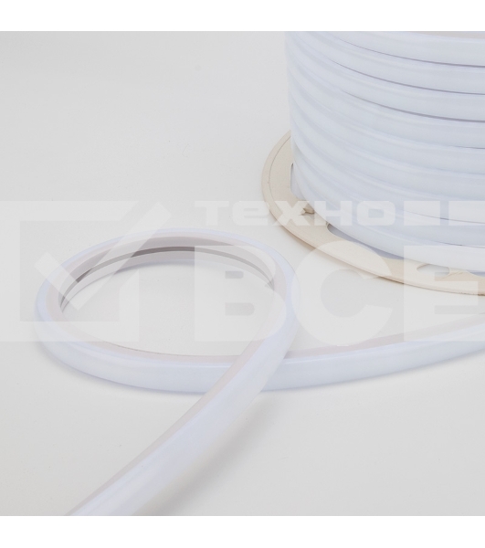 Гибкий неон LED SMD, форма – D, 16х16 мм, белый, 120 LED/м, бухта 50 м