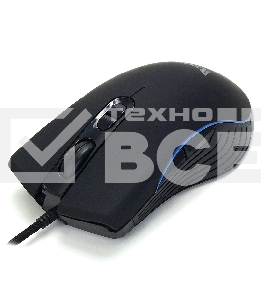 Мышь проводная Crown CMGM-900 черный, 3200 dpi, USB, кнопки - 7