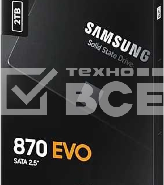 Накопитель SSD Samsung 870 EVO, 2Tb, SATA III, 2.5