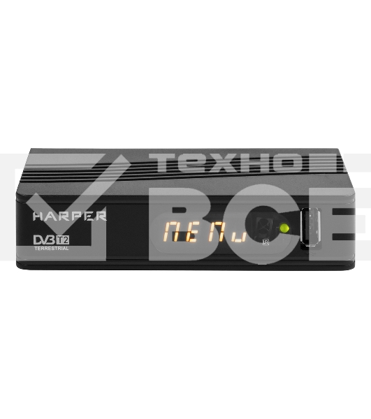 Ресивер DVB-T2 Harper HDT2-1514,черный