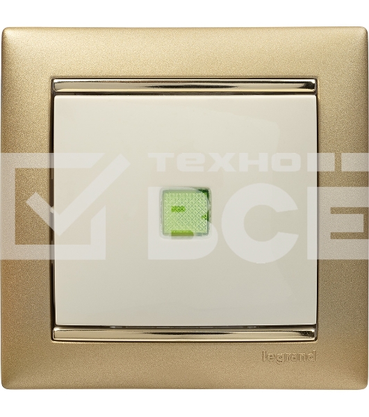 Выключатель Legrand 774310 Valena 10А c подсветкой, сл. кость