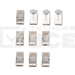 Разъем сетевой Rexant  LAN на кабель, штекер 8Р8С (Rj-45), под обжим, в экране, (10шт.), фото3
