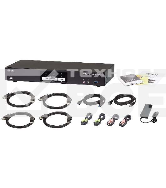 2-Поротовый USB3.0 4K DisplayPort Dual Display KVM переключатель 2-Port USB3.0 4K DisplayPort Dual Display KVM switch