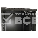 Шкаф напольный Hyperline TTB-4268-AS-RAL9004 19-дюймовый, 42U, 2055x 600х 800 мм (ВхШхГ), передняя стеклянная дверь со стальными перфорированными боковинами, задняя дверь сплошная, ручка с замком, фото7