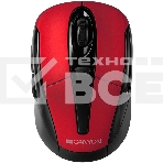 Мышь беспроводная Canyon MSO-W6 красный, 1600 dpi, радиоканал, USB, кнопки - 6, фото3