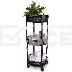 Этажерка Domfy DHC-FC30862 34.2x34.2x83.6 см, d=34.2 см черный, фото12