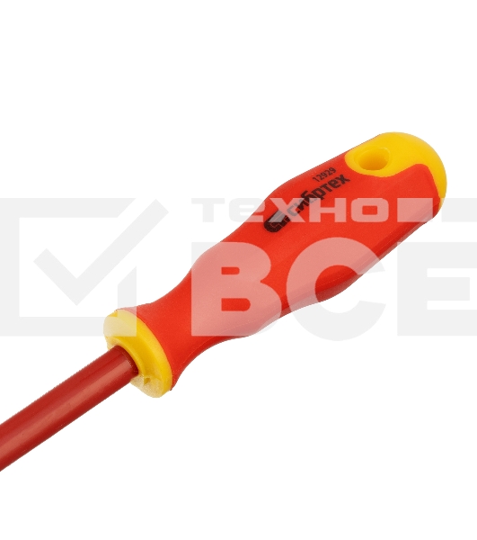 Отвертка диэлектрическая Сибртех PH2 x 100 мм, до 1000 В, двухкомпонентная рукоятка