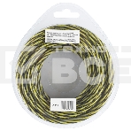 Леска для триммера двухкомпонентная витая квадратная, 3,0мм х 12м, блистер SkyCutter Denzel, фото3