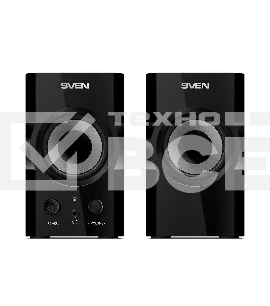 Акустическая система SVEN SPS-606, черный, акустическая система 2.0 (мощность 2x3 Вт(RMS))