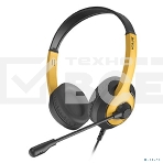 Наушники с микрофоном A4Tech Fstyler FH100U желтый/черный, фото2