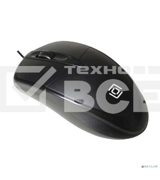 Мышь Oklick 125M черный оптическая (1200dpi) USB (2but)