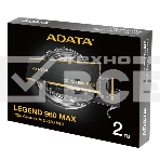 Накопитель SSD ADATA LEGEND 960 MAX, 2Tb, PCIe 4.0 x4, M.2 2280, NVMe, R/W 7400/6800, с радиатором, фото2