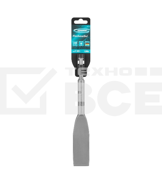 Зубило плоское, изогнутое 40 x 260мм, CrMo, SDS PLUS Gross