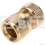 Коннектор для шланга латунный быстросъемный 1/2дюйм с аквастопом ЧЕТЫРЕ СЕЗОНА 62-0279, фото5