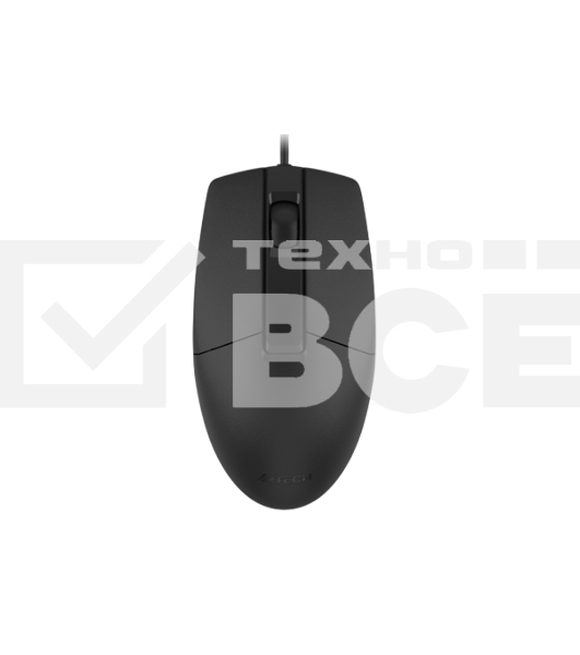 Мышь проводная A4Tech OP-335S черный, 1200 dpi, USB, кнопки - 3