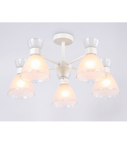 Светильник Ambrella light TR3179/5 WH белый E27/5 max 40W D570*280