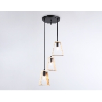 Светильник Ambrella light TR80499/3 BK/LW черный/светлое дерево E14/3 max 60W D350*1000, фото4