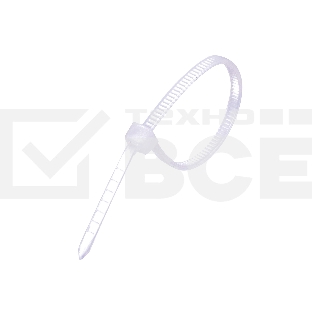 Стяжка нейлоновая Exegate EX253854RUS неоткрывающаяся CV-250W, 250мм, упак. 100шт белая