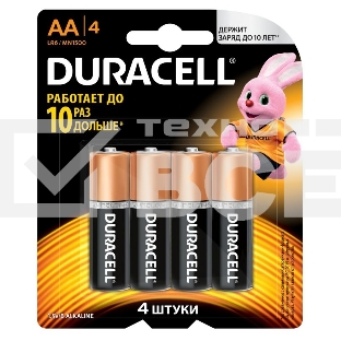 Батарея Duracell Basic CN LR6-4BL AA (4шт)