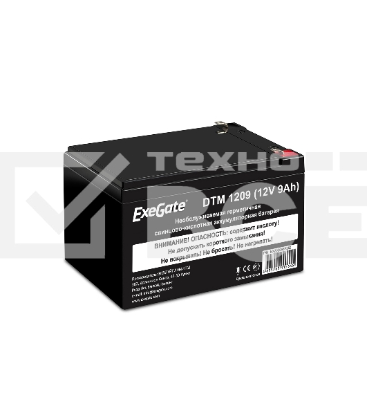 Батарея ExeGate DTM 1209/EXS1290 (12V 9Ah 1234W), клеммы F2