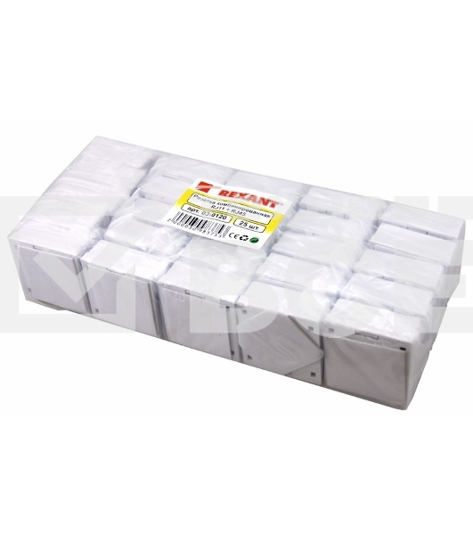 Рoзетка комбинированная внешняя Rexant, RJ-45(8P-8C) + RJ-11(6P-4C), UTP неэкранированная