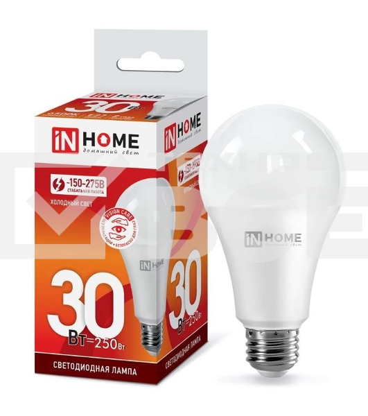 Лампа светодиодная LED-A70-VC 30Вт 230В E27 6500К 2700лм IN HOME 4690612024165