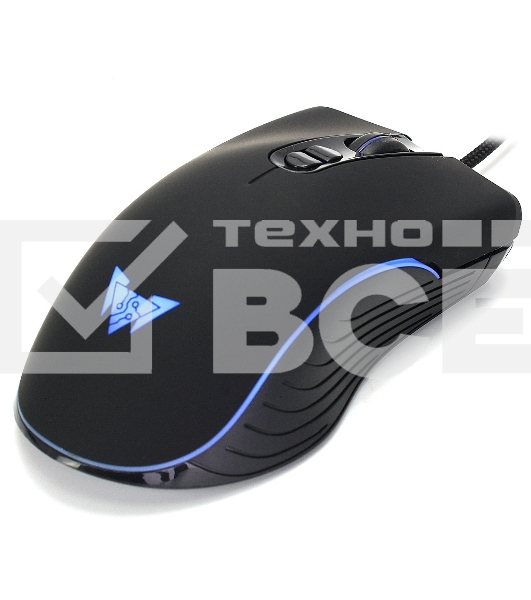 Мышь проводная Crown CMGM-900 черный, 3200 dpi, USB, кнопки - 7