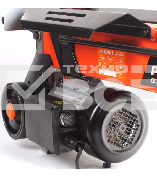 Дровокол PATRIOT CE 3715 электр., 1,5 кВт, длина полена: 0.37 м, усилие: 4т, раскол на 2 ч.