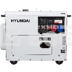 Электрогенератор дизельный Hyundai DHY 8500SE-T, 7.2 кВт, 72 дБ, 169 кг, фото 1