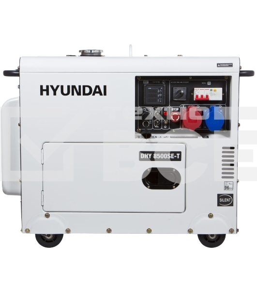 Электрогенератор дизельный Hyundai DHY 8500SE-T, 7.2 кВт, 72 дБ, 169 кг