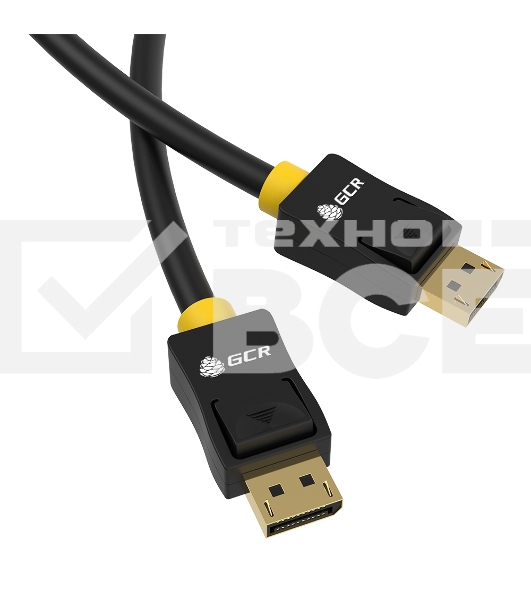 Кабель Greenconnect 1.8m DisplayPort v1.2, 19M/19M, черный, 28/28 AWG, GCR-DP2DP-1.8m