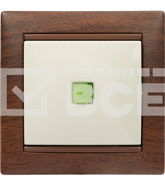 Выключатель Legrand 774310 Valena 10А c подсветкой, сл. кость