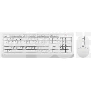 Клавиатура + мышь A4Tech Fstyler FG1012 клав:белый мышь:белый USB беспроводная Multimedia