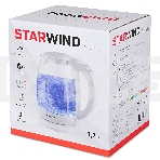 Чайник электрический Starwind SKG4215 1.7л. 2200Вт белый (корпус: стекло), фото13