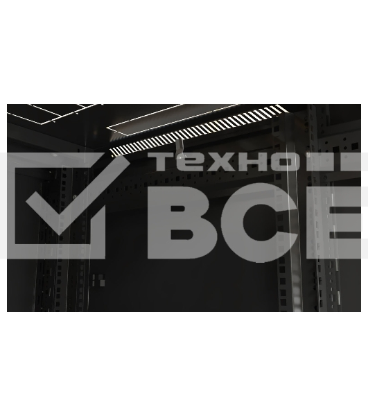 Шкаф напольный Hyperline TTB-4268-AS-RAL9004 19-дюймовый, 42U, 2055x 600х 800 мм (ВхШхГ), передняя стеклянная дверь со стальными перфорированными боковинами, задняя дверь сплошная, ручка с замком