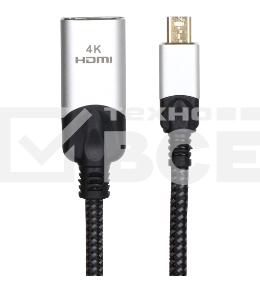 Адаптер miniDisplayPort(M) ---> HDMI(F) 0.15m 4K@60Hz VCOM <CG616M-0.15>