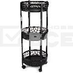 Этажерка Domfy DHC-FC30862 34.2x34.2x83.6 см, d=34.2 см черный, фото11