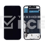 Дисплей для Apple iPhone 11 (AAA) в сборе с тачскрином и металической рамкой черный, фото2