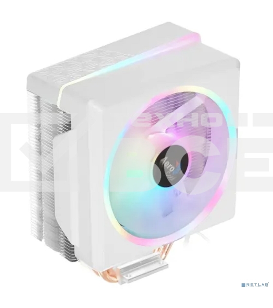 Кулер для процессора AeroCool / Formula Cylon 4F белый, 120 мм, алюминий/медь, 1800 об/мин, 26 дБ, 4 pin, 145 Вт, 160 мм