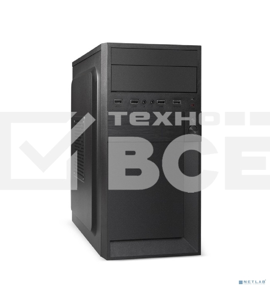 Корпус Minitower ExeGate EX291139RUS BAA-105-01 (mATX, без БП, 2*USB, аудио, черный)