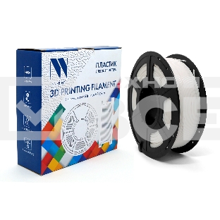 Филамент NVPRINT PLA White для 3D печати диаметр 1.75мм  длина 330 метров  масса 1 кг