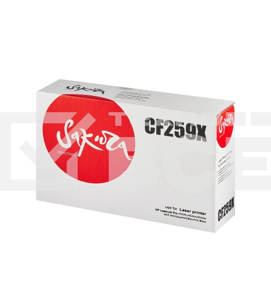 Картридж лазерный Sakura CF259X (59X) для HP LJ M304/M404/MFPM428, черный, 10000 к. (без чипа)