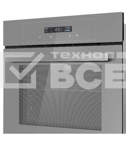 Встраиваемый духовой шкаф электрический Maunfeld AEOD6063G2 серый