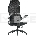 Кресло компьютерное Cactus CS-MC505-BK черный, сиденье черный, сетка/ткань, крестов. пластик, фото6