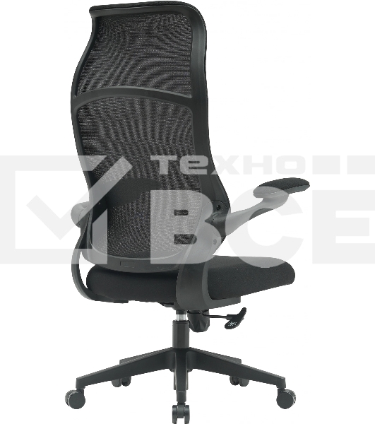 Кресло компьютерное Cactus CS-MC505-BK черный, сиденье черный, сетка/ткань, крестов. пластик