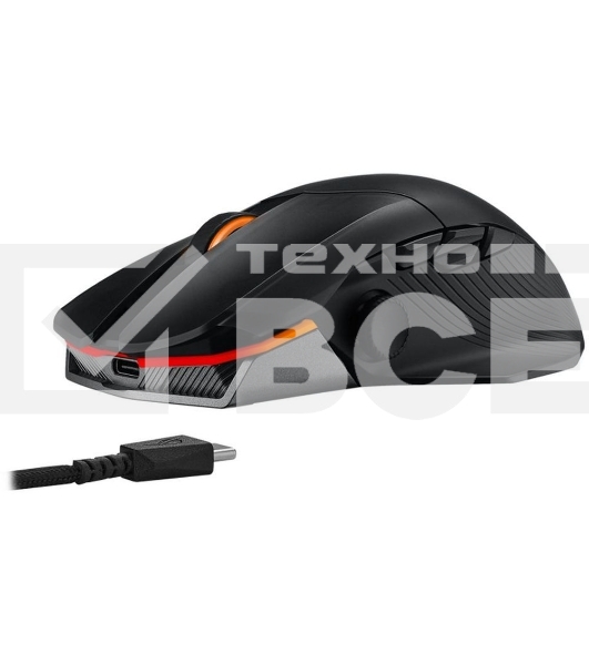 Мышь беспроводная/проводная ASUS P708 ROG CHAKRAM X ORIGIN черный, 36000 dpi, радиоканал, Bluetooth, USB, кнопки - 11