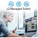 Коммутатор CUDY GS2028PS4-400W 24-Port Layer 2 Managed Gigabit PoE+ Switch with 4 Gigabit Combo Ports, 400W, фото3