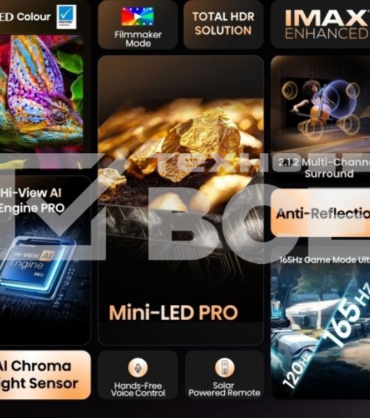 Телевизор 65'' Hisense 65U7Q PRO черный Mini LED UHD 144Hz Smart TV