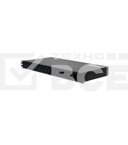 БРП Uniprom, управляемый, 1U, 240В, 1Ф, 16A, 10xC13 2xC19, 2м кабель, IEC320 C20