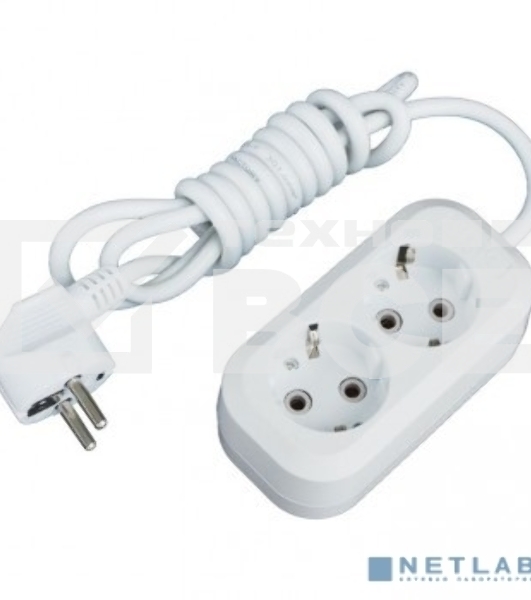 Удлинитель EKF UBA16-310-2-03 'Эксперт' 2 гнезда 3 метра 16А/3,5 кВт с заземлением ПВС 3х1 EKF PROxima